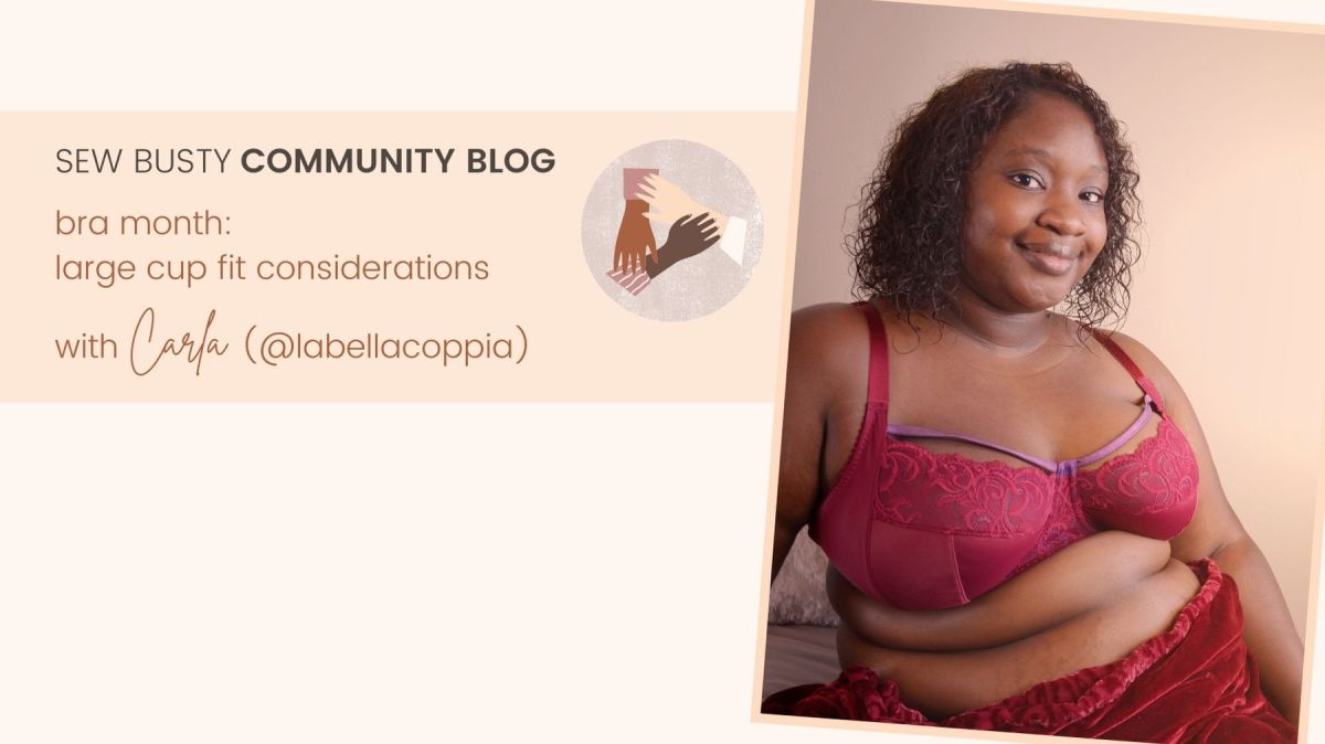 Bra Month Community Blog Fitting Considerations For Large Bra Cups With Carla Sew Busty Community